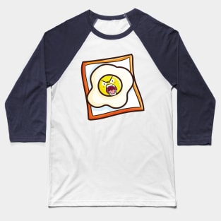 Angry Fried Egg Baseball T-Shirt